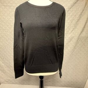 Ann Taylor Elegant Black Knit Top